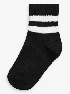 Next - Cushioned Semelle intérieure Cotton Rich Ribbed Tipped Chaussettes 5 Lot monochrome Online