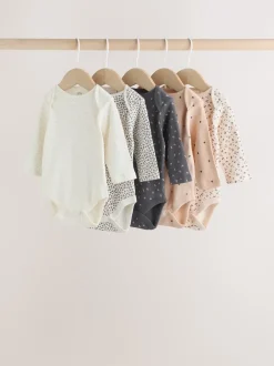 Next monochrome - Lot de 5 bodies bébé à manches longues Outlet