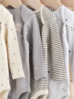 Next monochrome - Lot de 5 bodys à manches longues pour bébé Hot