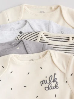 Next monochrome - Lot de 5 bodys à manches longues pour bébé Hot