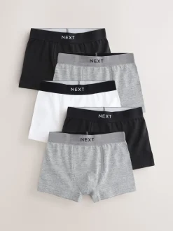 Next - Lot de 5 boxers (1.5-16ans) monochrome Outlet