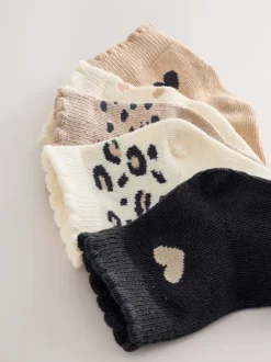 Next - Lot de 5 chaussettes pour bébé (0mois-2ans) monochrome Outlet