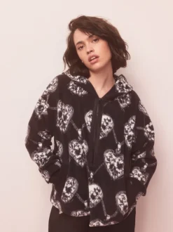 Next monochrome - Polaires Polar demi-zippée Cœur et médaillon Discount