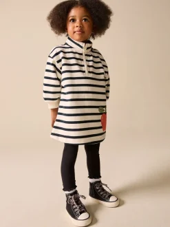 Next monochrome - Robe en molleton à col zippé (3mois7ans)