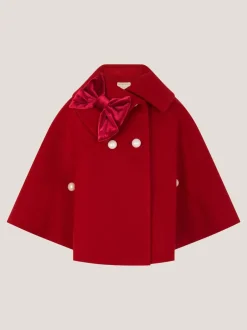 Monsoon Cape à nœud en velours Discount