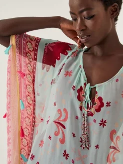 Monsoon Court caftan fleuri Abbie Outlet