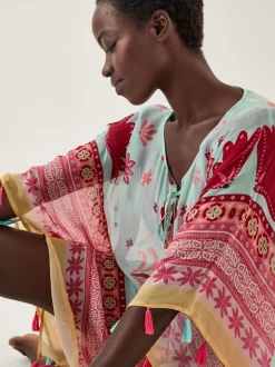 Monsoon Court caftan fleuri Abbie Outlet