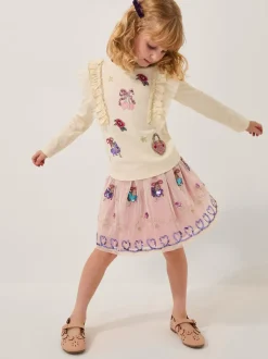 Monsoon Ensemble haut à Volants et Jupe Avec ornements