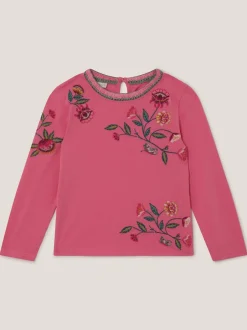 Monsoon Floral Embroidered Long Sleeve Top Best