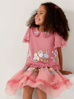 Monsoon Haut Kristi en tulle brodé Best