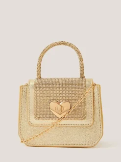 Monsoon mini sac à main métallisé Clearance
