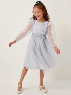 Monsoon Robe de soirée Dahlia en tulle avec ornements nœud