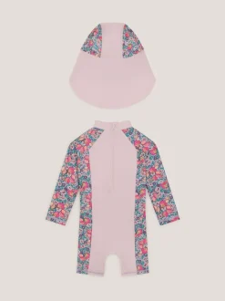 Monsoon Shell imprimé UPF50+ Ensemble costume et chapeau de soleil anti-soleil Outlet