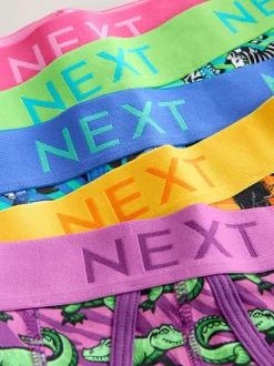 Next - Boxers avec ouverture sur le devant Motif animaux rose vif/bleu