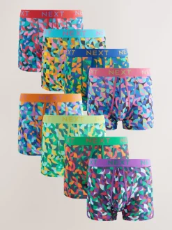 Next Motif géométrique lumineux - Caleçon A-Front 8 Pack Hot