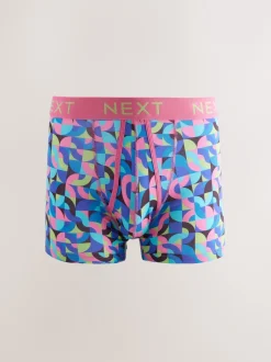 Next Motif géométrique lumineux - Caleçon A-Front 8 Pack Hot