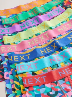 Next Motif géométrique lumineux - Caleçon A-Front 8 Pack Hot