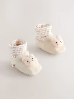 Next Motif ours neutre - Bottes chaussettes bébé (0-18mois) Clearance