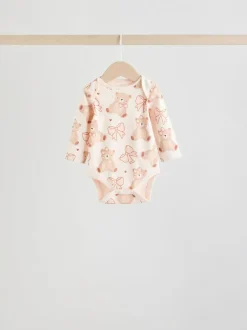 Next Motif ours neutre - Lot de 5 bodies bébé à manches longues Best