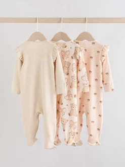 Next Motif ours neutre - Lot de 3 dors-bien bébé à fermeture éclair bidirectionnelle (0-2ans) Sale