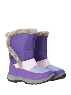 Mountain Warehouse bottes de neige doublées de sherpa bordées de fausse fourrure Caribou enfant Best