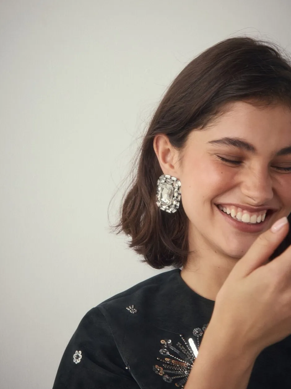 Next Métal de canon - Boucles d’oreilles scintillantes à clous de bijoux Outlet