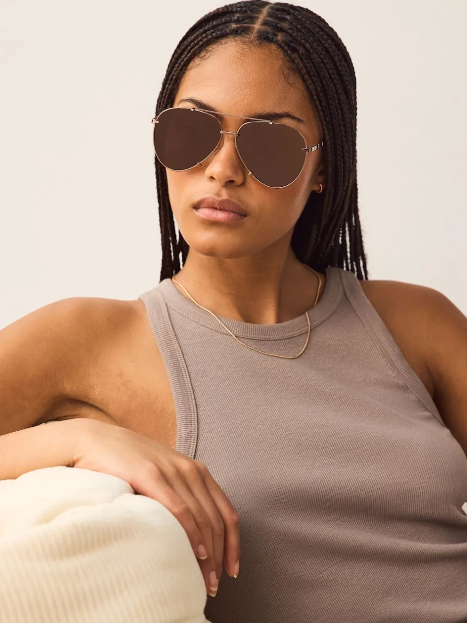 Next Métallisé - Lunettes de soleil style aviateur Online