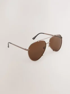 Next Métallisé - Lunettes de soleil style aviateur Online