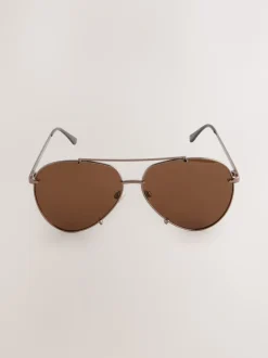 Next Métallisé - Lunettes de soleil style aviateur Online