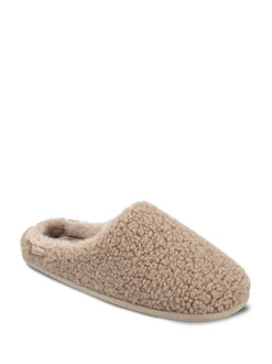 Totes Mules Isotoner pour femme en peau de mouton à dos croisé Outlet