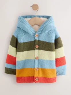 Next - Character Cardigan (3mths-7yrs) Multi Bright Stripe (multi-rayures lumineuses) Sale