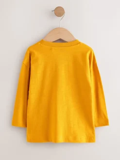 Next - Lot de 3 t-shirts imprimés graphiques à manches longues (3mois-7ans) Multi Digger Best