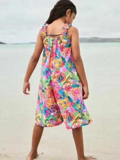 Next Multi Floral - Combinaison large imprimée 100% coton (3-16ans)