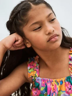 Next Multi Floral - Combinaison large imprimée 100% coton (3-16ans)