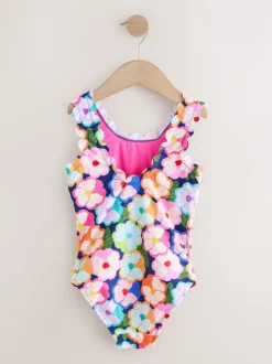 Next Multi Floral - Maillot de bain festonné (3-16ans) Discount