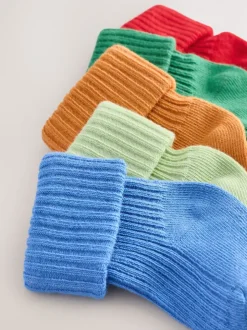 Next Multi Lumineux - Paquet de chaussettes roulantes pour bébé 5 (0mois-2ans) New