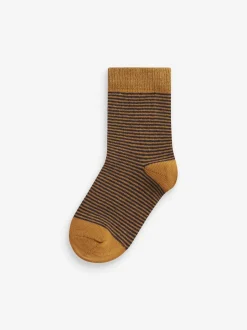 Next - Paquet de chaussettes en coton riche 7 Multi Stripe (Multi Stripe) Discount