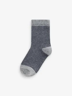 Next - Paquet de chaussettes en coton riche 7 Multi Stripe (Multi Stripe) Discount