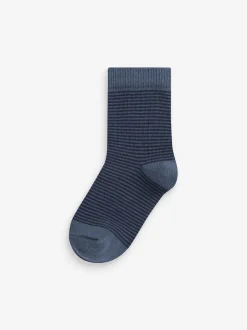 Next - Paquet de chaussettes en coton riche 7 Multi Stripe (Multi Stripe) Discount