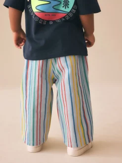Next - Pantalon large à enfiler (3mois-7ans) Multi Stripe (Multi Stripe) Clearance