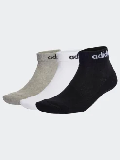 adidas Multicolore - Linear Chaussettes rembourré à la cheville 3 Lot Best