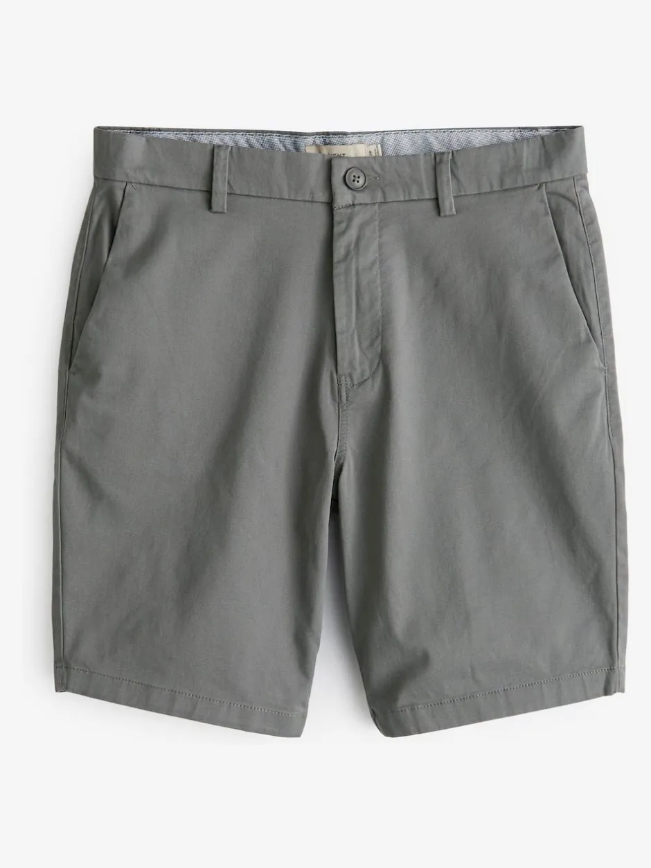 Next Multicolore - - Short chino extensible 4 Pack Ajustement droit New