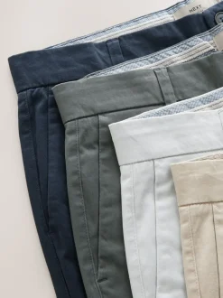 Next Multicolore - - Short chino extensible 4 Pack Ajustement lâche Online