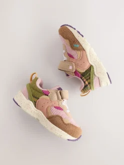 Next Multicolore - Baskets à lacets élastiques à fermeture tactile New