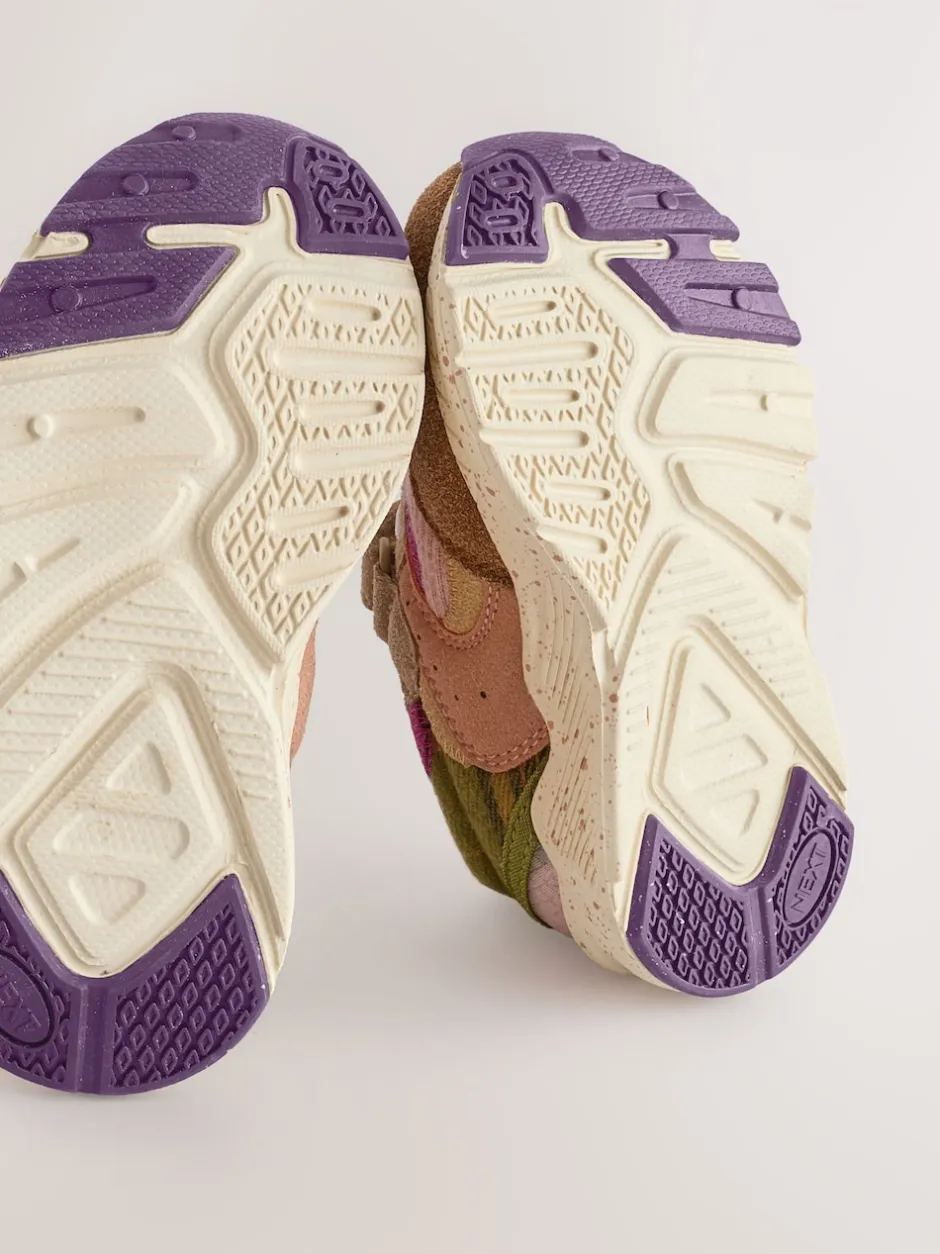 Next Multicolore - Baskets à lacets élastiques à fermeture tactile New