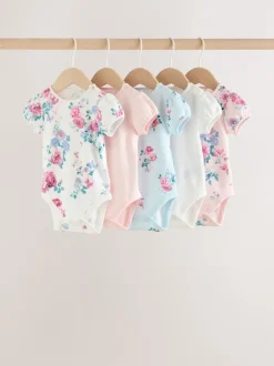 Next Multicolore - Bébé Manches courtes Bodysuits 5 Pack Discount