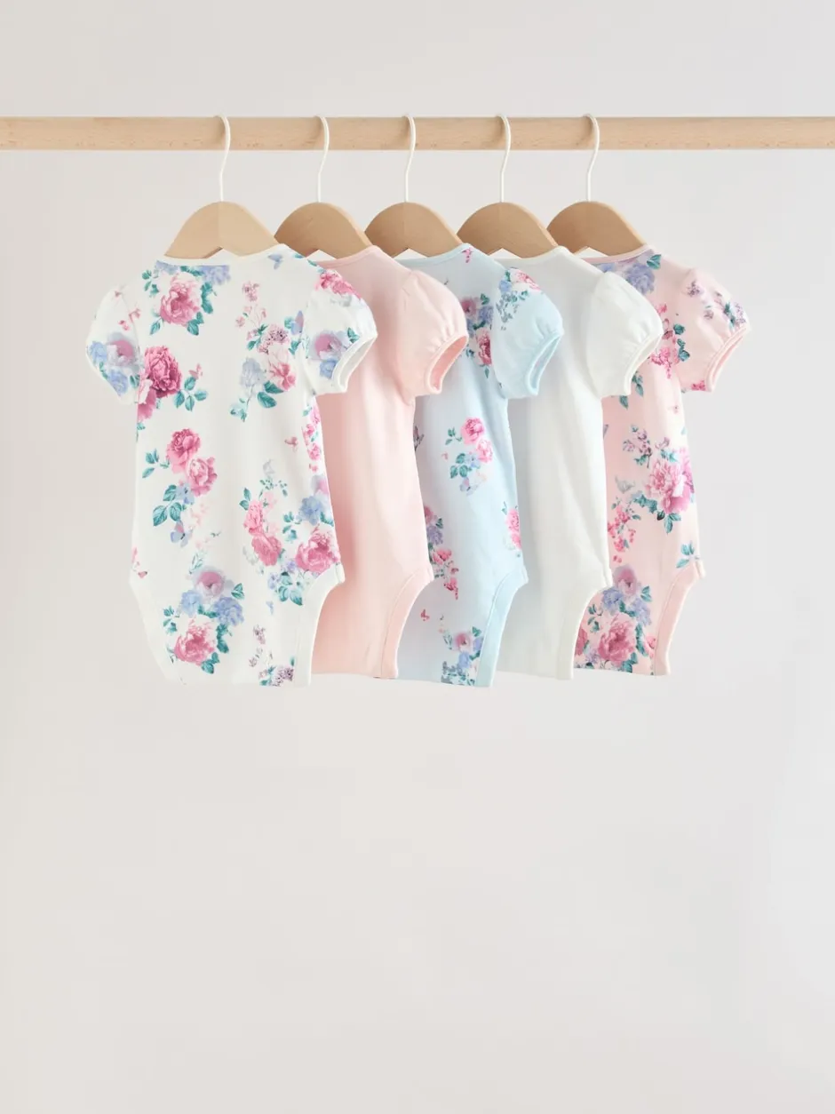 Next Multicolore - Bébé Manches courtes Bodysuits 5 Pack Discount