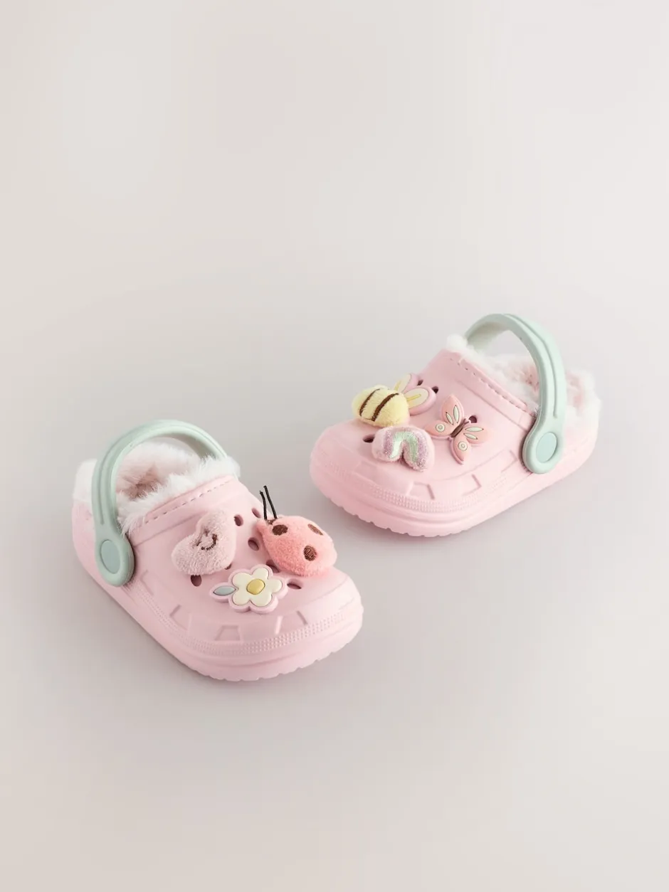 Next Multicolore - Chaussons sabots doublés de fausse fourrure Best