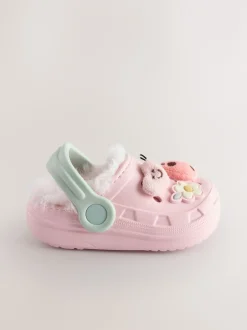 Next Multicolore - Chaussons sabots doublés de fausse fourrure Best