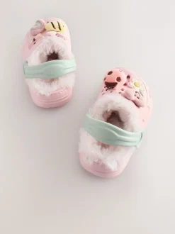 Next Multicolore - Chaussons sabots doublés de fausse fourrure Best